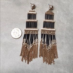 3/$25 Black and gold Boho  earrings- 3 for$25